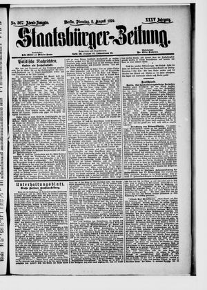 Staatsbürger-Zeitung vom 08.08.1899