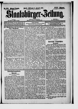 Staatsbürger-Zeitung vom 09.08.1899