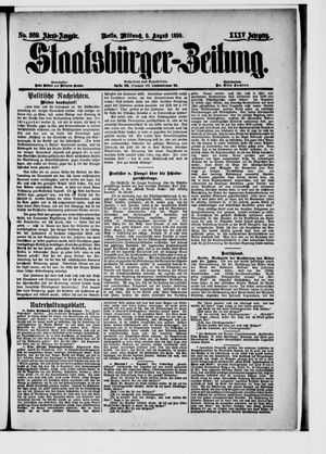Staatsbürger-Zeitung vom 09.08.1899