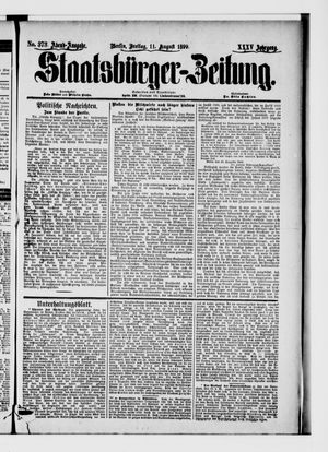 Staatsbürger-Zeitung vom 11.08.1899