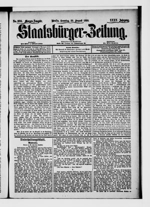 Staatsbürger-Zeitung vom 20.08.1899