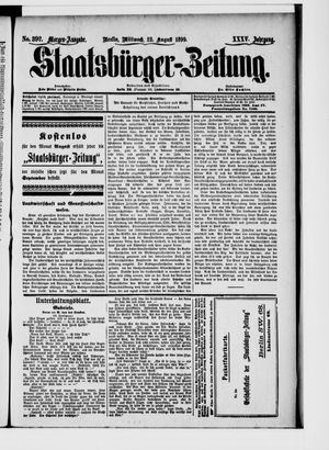 Staatsbürger-Zeitung vom 23.08.1899