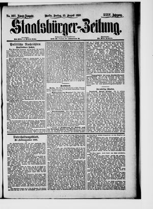 Staatsbürger-Zeitung vom 25.08.1899