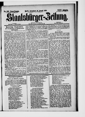 Staatsbürger-Zeitung vom 26.08.1899