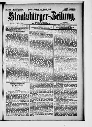 Staatsbürger-Zeitung vom 29.08.1899