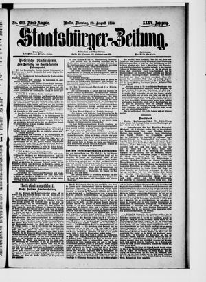 Staatsbürger-Zeitung vom 29.08.1899
