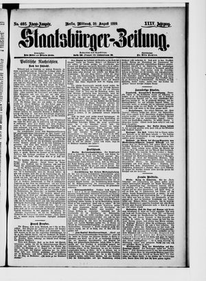 Staatsbürger-Zeitung vom 30.08.1899