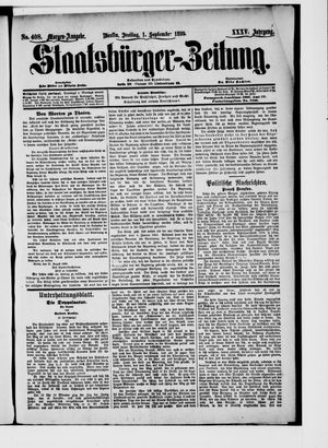 Staatsbürger-Zeitung vom 01.09.1899