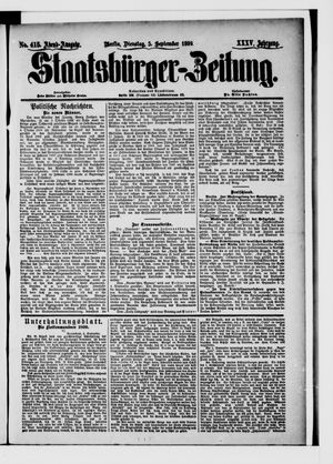 Staatsbürger-Zeitung vom 05.09.1899