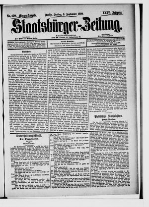 Staatsbürger-Zeitung vom 08.09.1899