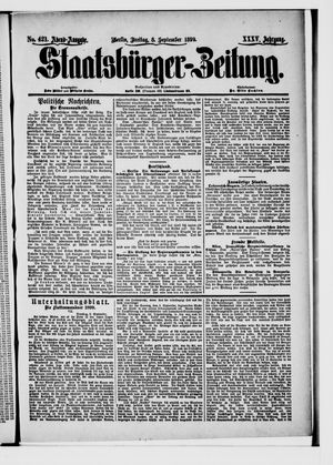 Staatsbürger-Zeitung vom 08.09.1899