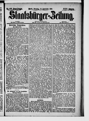 Staatsbürger-Zeitung vom 19.09.1899