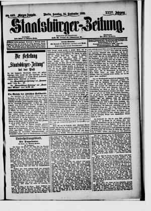 Staatsbürger-Zeitung vom 24.09.1899