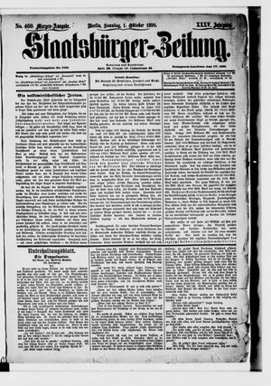 Staatsbürger-Zeitung vom 01.10.1899