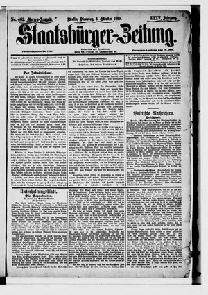 Staatsbürger-Zeitung vom 03.10.1899
