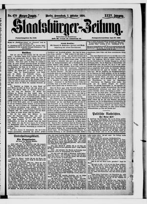 Staatsbürger-Zeitung on Oct 7, 1899
