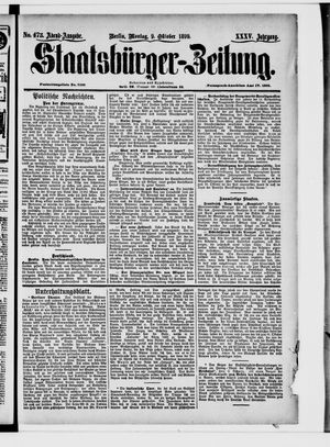 Staatsbürger-Zeitung vom 09.10.1899