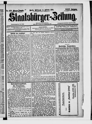 Staatsbürger-Zeitung on Oct 11, 1899