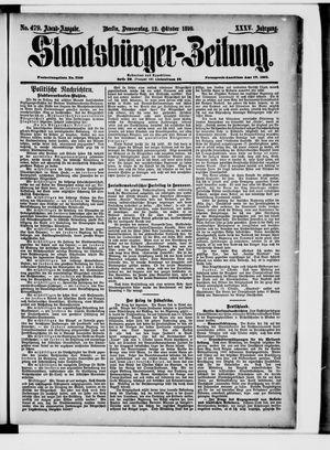Staatsbürger-Zeitung on Oct 12, 1899