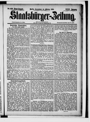Staatsbürger-Zeitung vom 14.10.1899