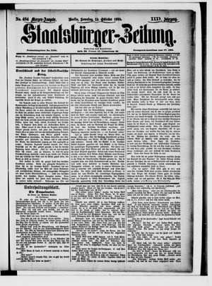 Staatsbürger-Zeitung on Oct 15, 1899