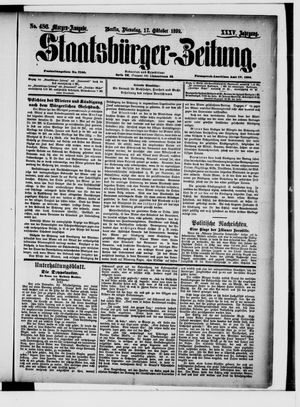 Staatsbürger-Zeitung vom 17.10.1899