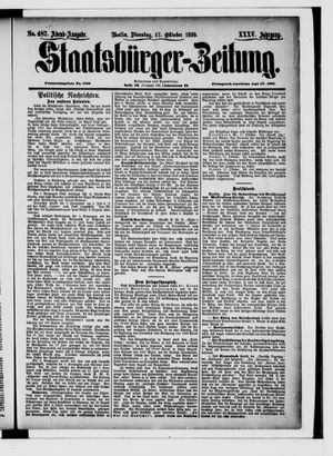 Staatsbürger-Zeitung vom 17.10.1899