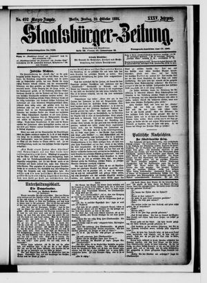 Staatsbürger-Zeitung vom 20.10.1899