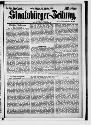 Staatsbürger-Zeitung vom 30.10.1899