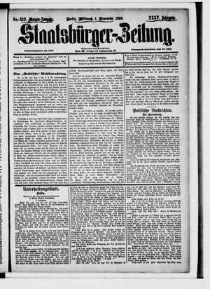 Staatsbürger-Zeitung vom 01.11.1899