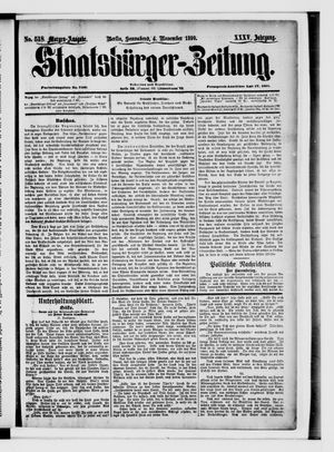 Staatsbürger-Zeitung vom 04.11.1899