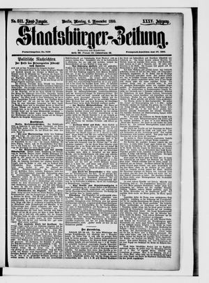 Staatsbürger-Zeitung vom 06.11.1899