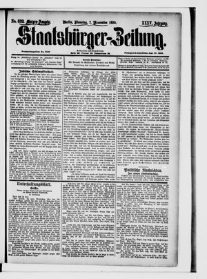 Staatsbürger-Zeitung vom 07.11.1899