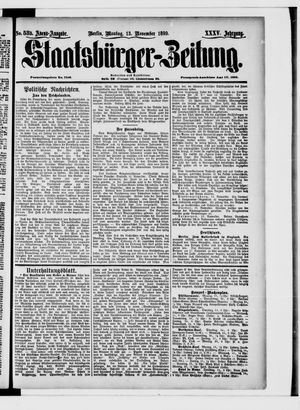Staatsbürger-Zeitung vom 13.11.1899