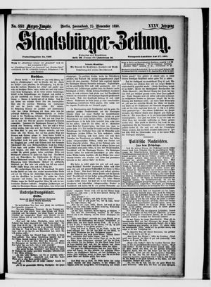Staatsbürger-Zeitung vom 25.11.1899