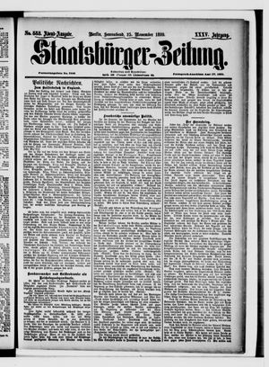 Staatsbürger-Zeitung vom 25.11.1899