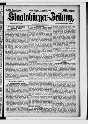 Staatsbürger-Zeitung vom 01.12.1899