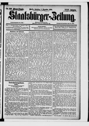 Staatsbürger-Zeitung vom 03.12.1899