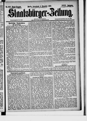 Staatsbürger-Zeitung vom 09.12.1899
