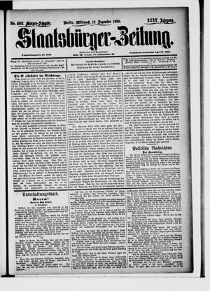 Staatsbürger-Zeitung vom 13.12.1899