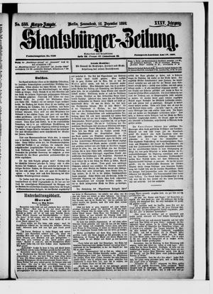 Staatsbürger-Zeitung vom 16.12.1899