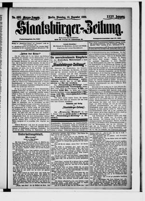 Staatsbürger-Zeitung vom 19.12.1899