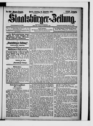 Staatsbürger-Zeitung vom 24.12.1899