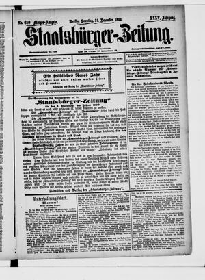 Staatsbürger-Zeitung vom 31.12.1899
