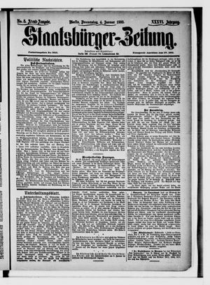 Staatsbürger-Zeitung on Jan 4, 1900
