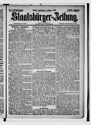 Staatsbürger-Zeitung vom 06.01.1900