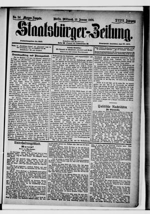 Staatsbürger-Zeitung on Jan 10, 1900