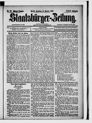 Staatsbürger-Zeitung on Jan 14, 1900