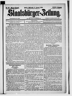 Staatsbürger-Zeitung vom 17.01.1900