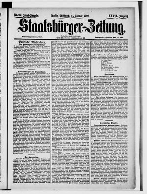 Staatsbürger-Zeitung vom 17.01.1900